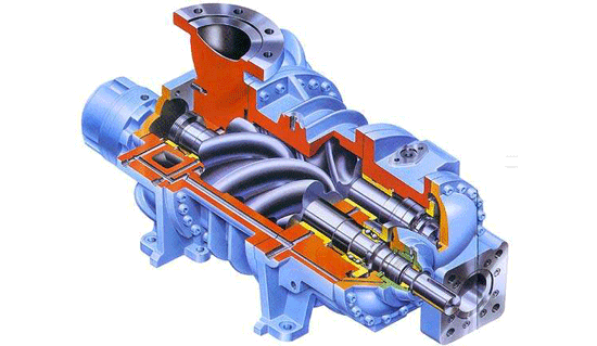 Bitzer Screw Compressor - exploded view