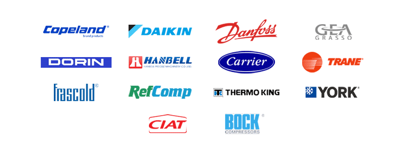 Compressor manufacturer supplier logos