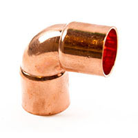 90° Copper Short Radius Elbow